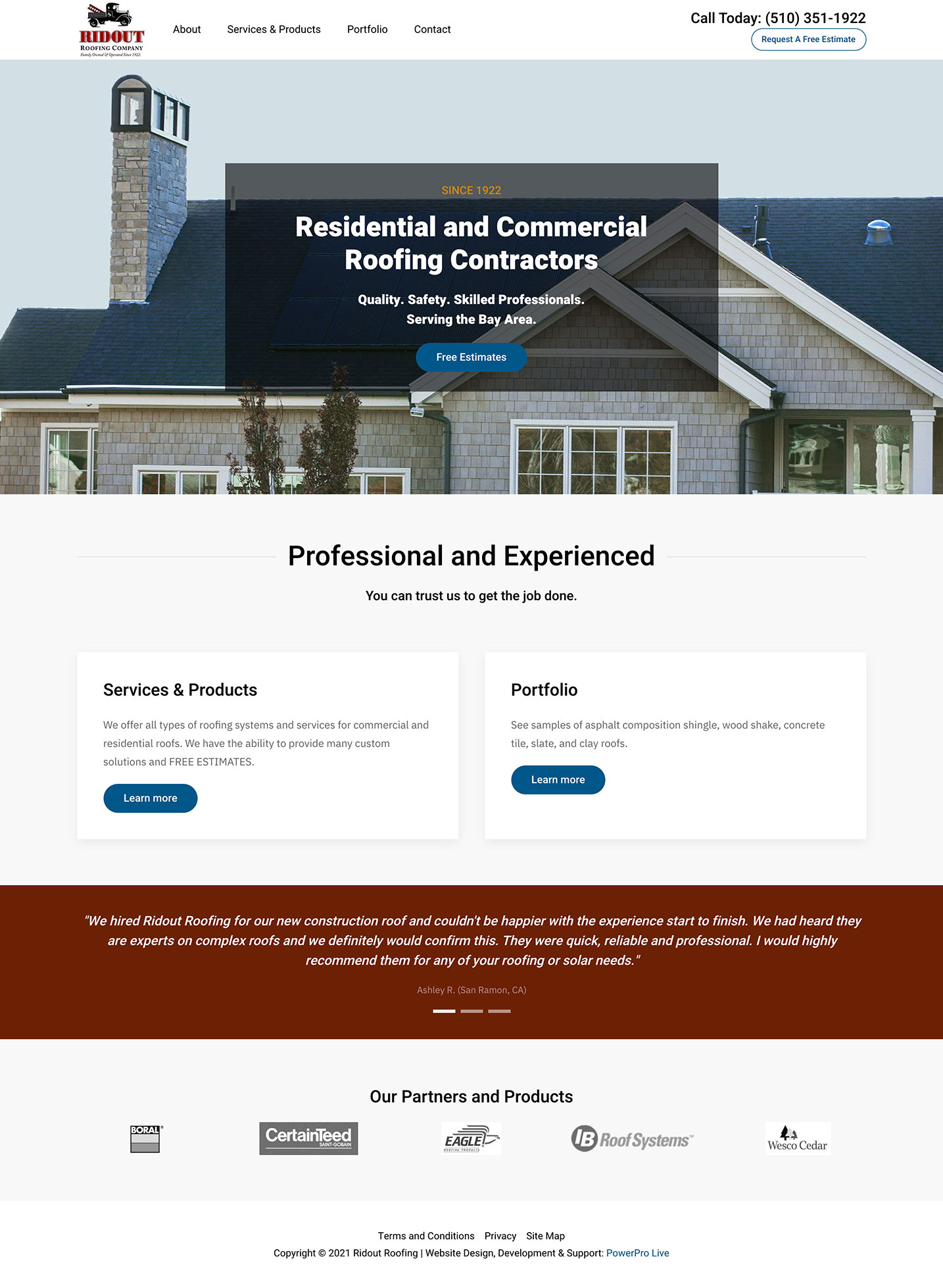 ridout-roofing-website