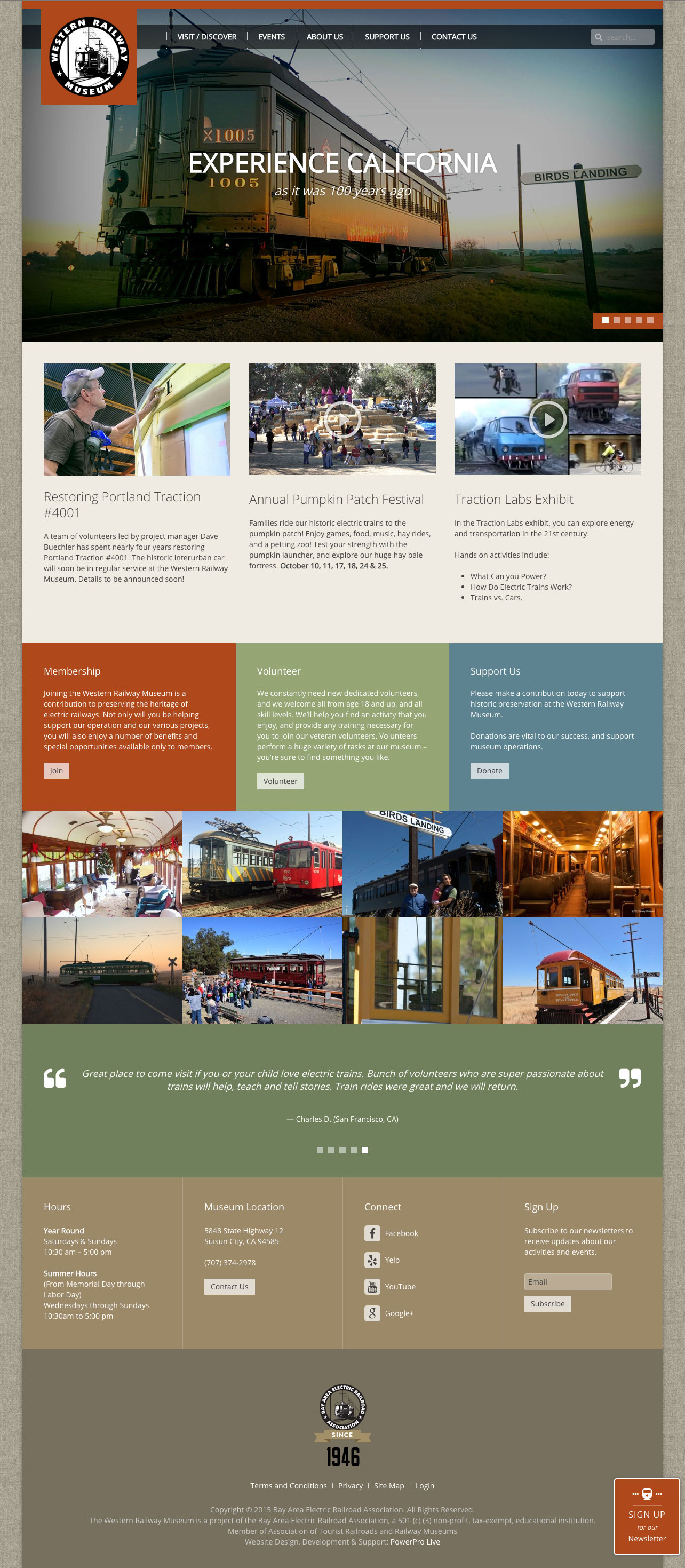 western-railway-museum-website